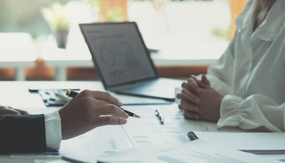 teamwork business woman accounting concept financial in office.
